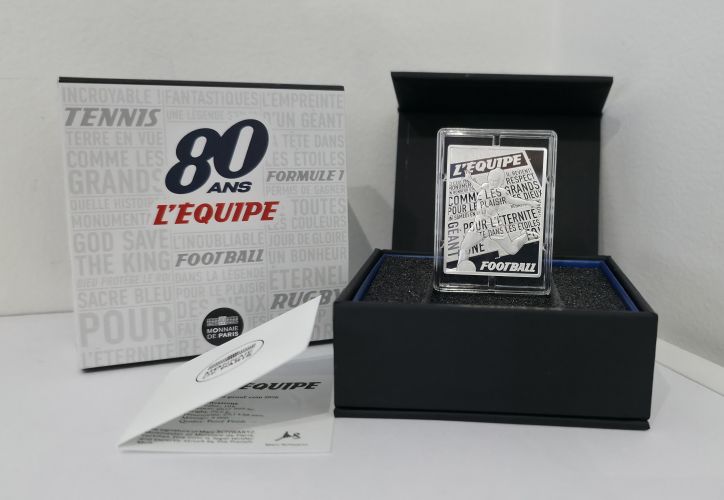 Coffret 10€ Euros France Argent 999/1000 - l'Equipe 2026 FOOT
