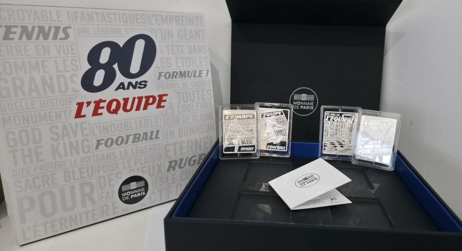 Coffret 4 x 10€ Euros Argent France 999/1000 - L'Equipe 2026