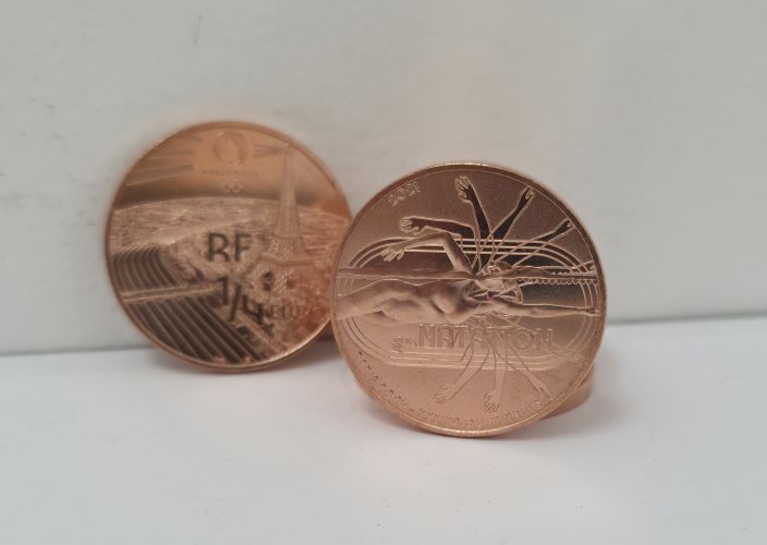 1/4€ Euros Quarter Monnaie de Paris 2024 Natation 2021