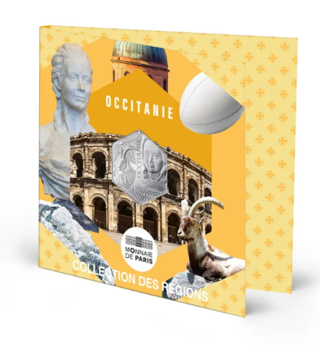 Cartelette 10€ Euros Argent 500/1000 France 2026 - Region OCCITANIE