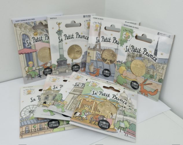 Jeux 8 x Mini Médailles Monnaie de Paris Petit Prince 2026