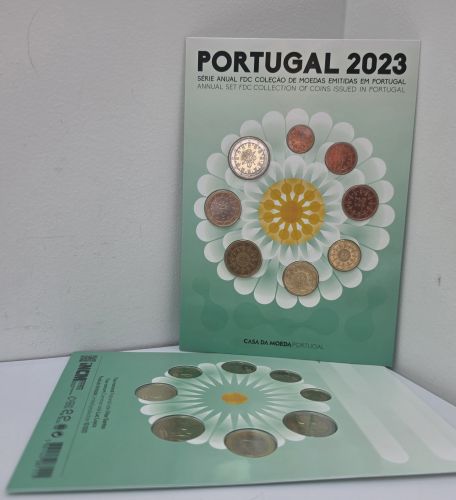 Série Euros FDC Portugal 2023 - 8 pièces 1 centime à 2€