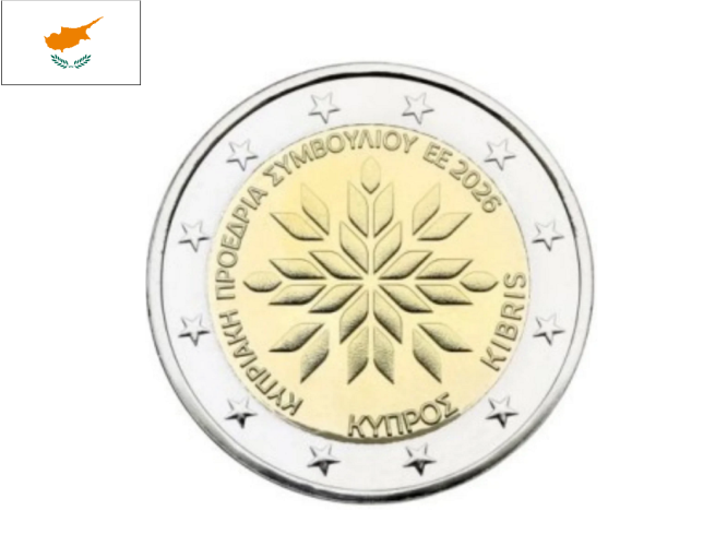 PREVENTE 2€ Euros Commémorative Chypre 2026 Présidence Europe