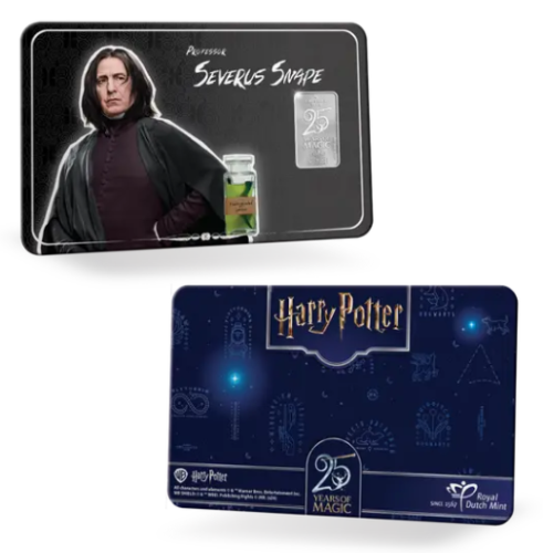 Coincard 1g SilverBar Pays-Bas 2026 - HARRY POTTER - Severus Snape