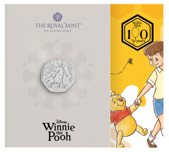 PREVENTE Coincard BU 0,5 Pound Royaume Uni 2026 Winnie the Pooh Loyalty