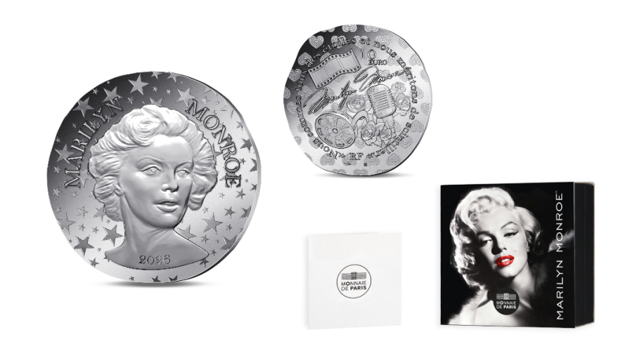 Coffret 10€ Euros Argent Silver 999/1000 France 2026 - Marilyn Monroe