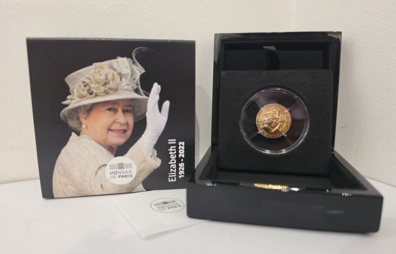 Coffret 50€ Euros Or Gold 999/1000 France 2026 - 100 Years Elisabeth II - 1/4 Oz