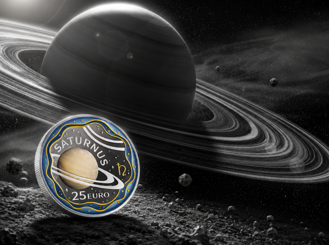 PREVENTE Coffret 25€ Argent 999/1000 Luxembourg 2025 Système Solaire 2/6 SATURNE