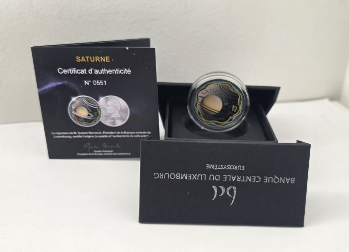 Coffret 25€ Argent 999/1000 Luxembourg 2026 Système Solaire 2/6 SATURNE
