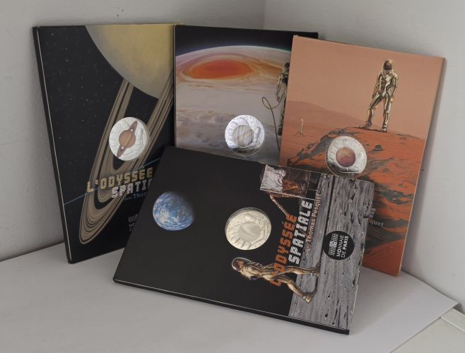 Lot 4 x 10€ Argent 333/1000 Thomas Pesquet 2025