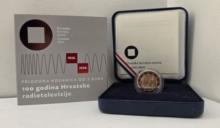 Coffret BE Proof 2€ Euros Commémorative Croatie 2026 Radio