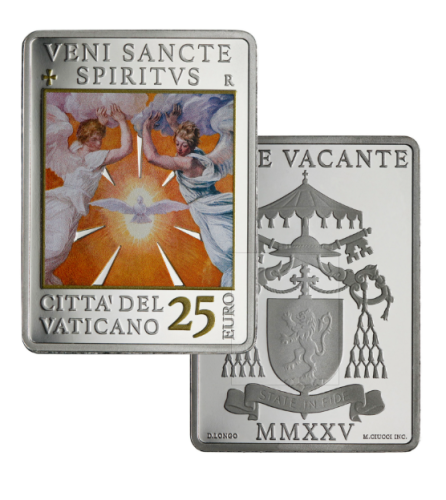 Coffret 25€ Euros Argent 925/1000 Vatican 2025 Sede Vacante Colorisée