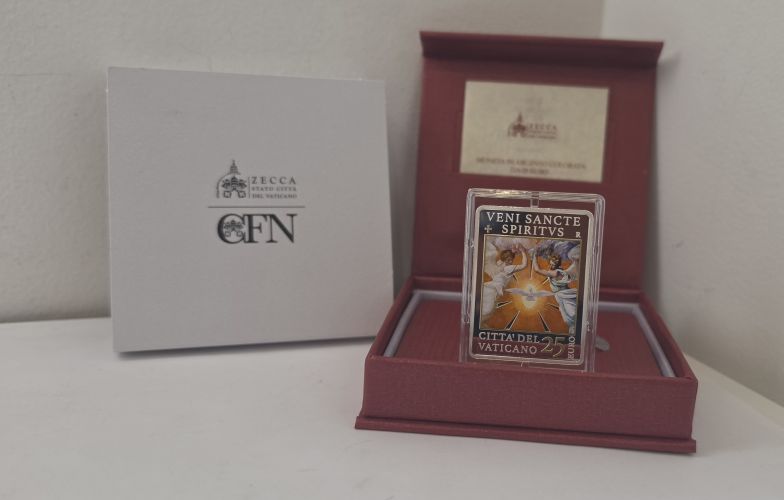 Coffret 25€ Euros Argent 925/1000 Vatican 2025 Sede Vacante Colorisée