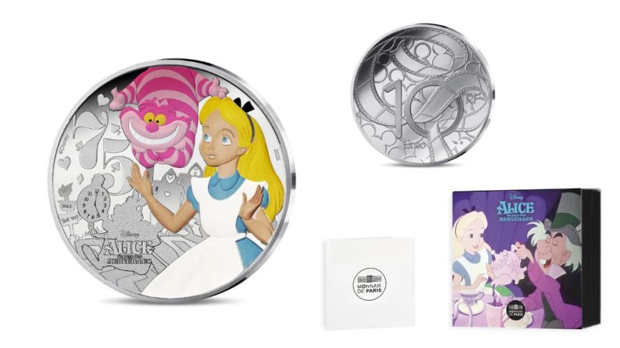 Coffret 10€ Euros Argent France 999/1000 Disney 2026 Alice Pays des Merveilles