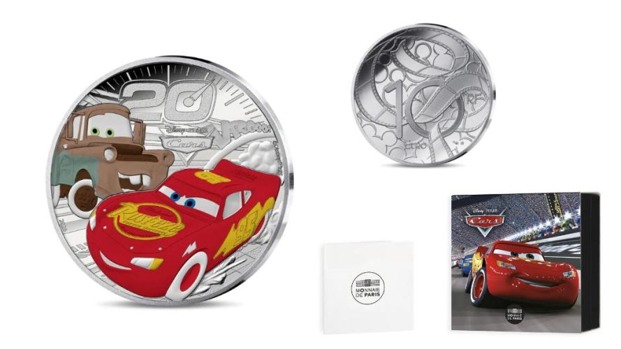 Coffret 10€ BE Proof Euros Argent France 999/1000 - Disney 2026 Cars