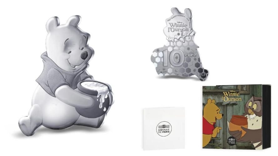 Coffret 10€ Proof Euros Argent France 999/1000 Disney 2026 Winnie L'Ourson FORME
