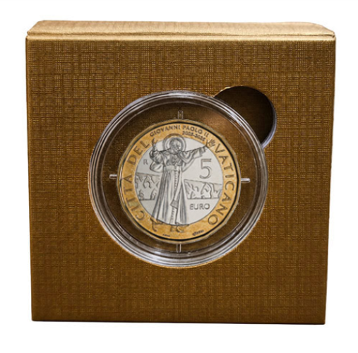 Coffret 5€ Euros BE Proof Vatican 2025 20 Ans Mort du Pape Jean Paul II