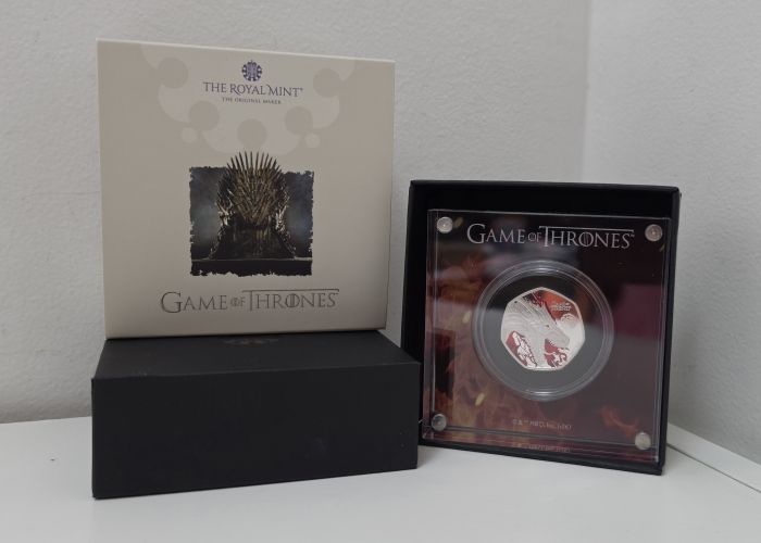 Coffret BE Proof 0,5 Pound Argent 925 Royaume Uni 2026 Game of Throne FIRE