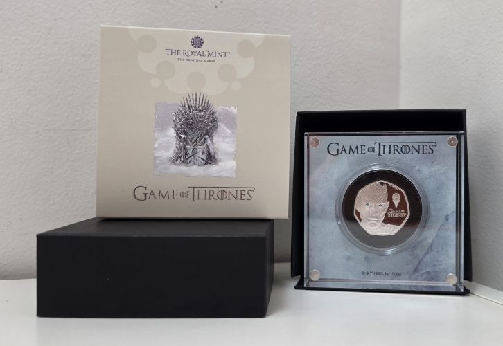 Coffret BE Proof 0,5 Pound Argent 925 Royaume Uni 2026 Game of Throne ICE