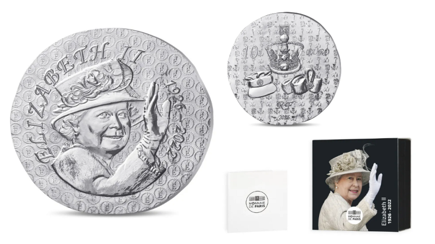 Coffret 10€ Euros Argent Silver 999/1000 France 2026 - 100 Years Elisabeth II