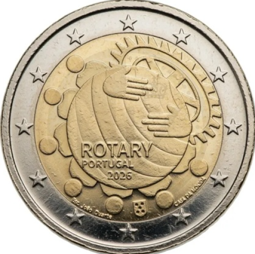 PREVENTE Coffret BE Proof 2€ Euros Commémorative Portugal 2026 Rotary