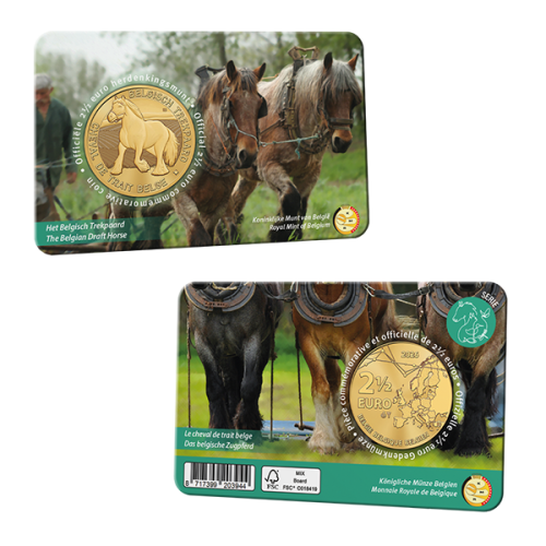 PREVENTE 2.5€ Euros Commémorative Belgique 2026 Cheval Version NL