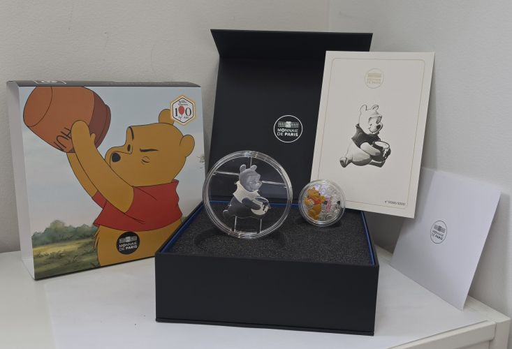 Coffret 2 x 10€ Euros Argent 999/1000 Disney 2026 Winnie l'Ourson COLLECTOR