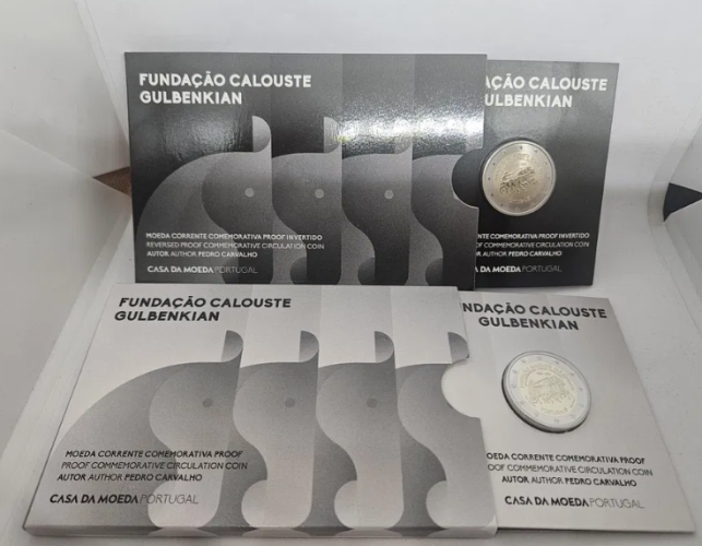 Coffret 2€ BE Proof Commémorative Portugal 2026 Poli Inversé Calouste