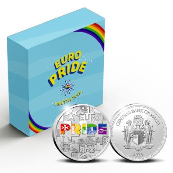 Coffret 10€ Malte Argent Euro Pride 2023
